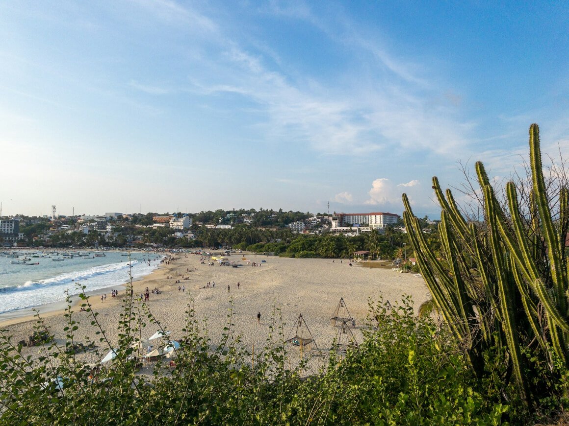 Playa Principal Beach in Puerto Escondido, Mexico