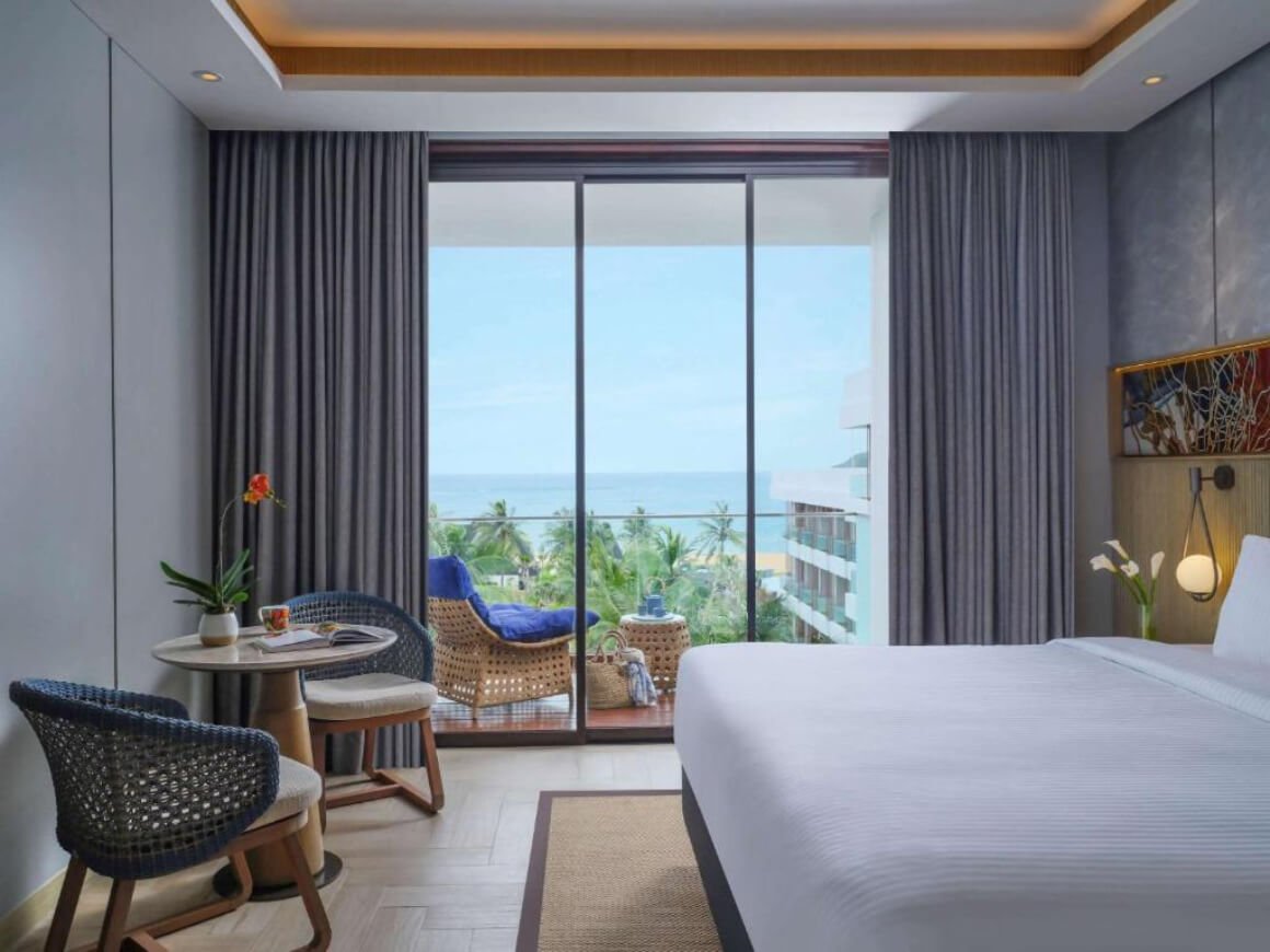 Deluxe King Room with Balcony and Ocean Views at Pullman Lombok Merujani Mandalike Beach Resort