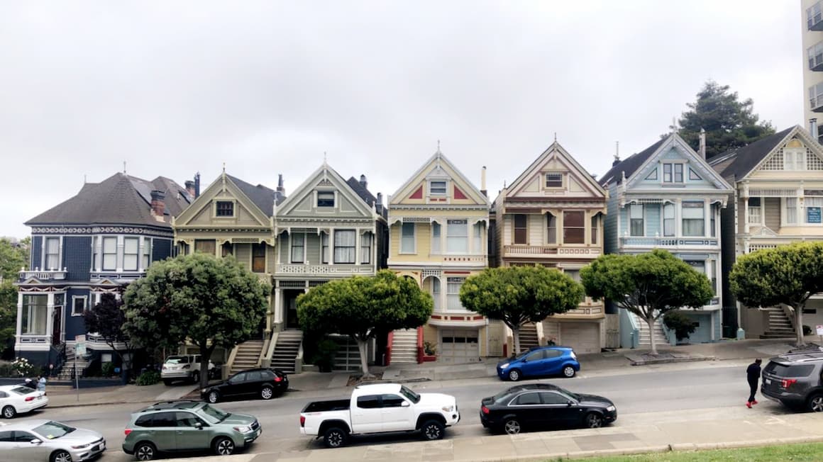 The Painted Ladies in San Francisco, California  