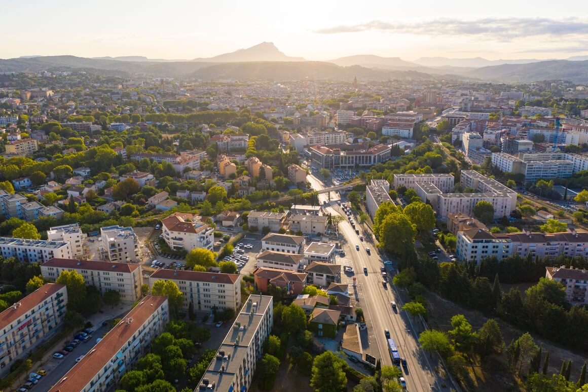 Aix en Provence Aerial View