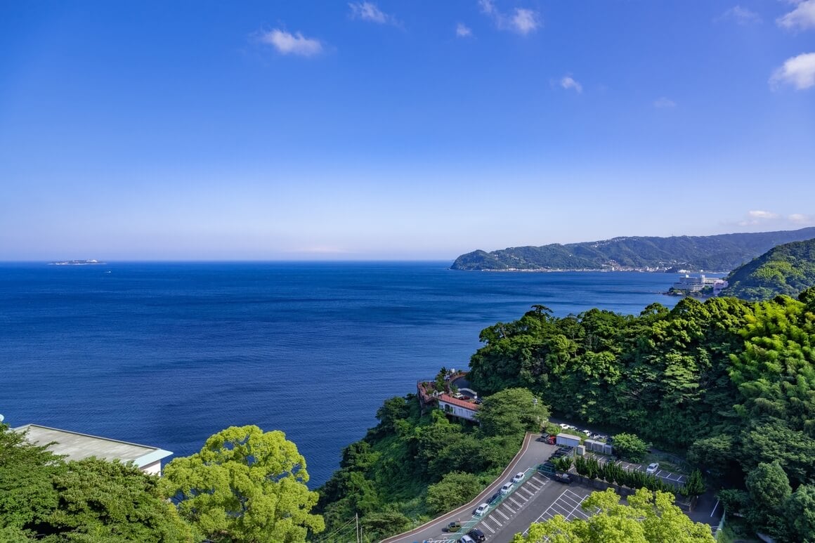 Sea view seen from Atami Castle in Atami City, Shizuoka Prefecture
