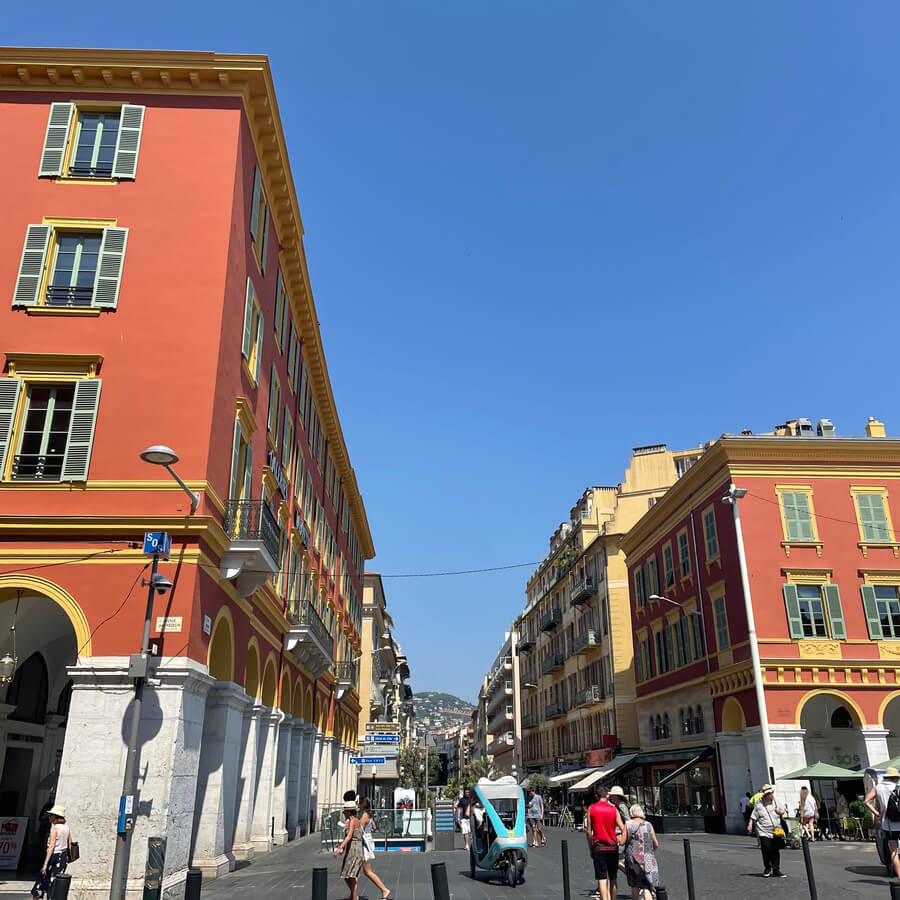 Streets in the old town of Nice