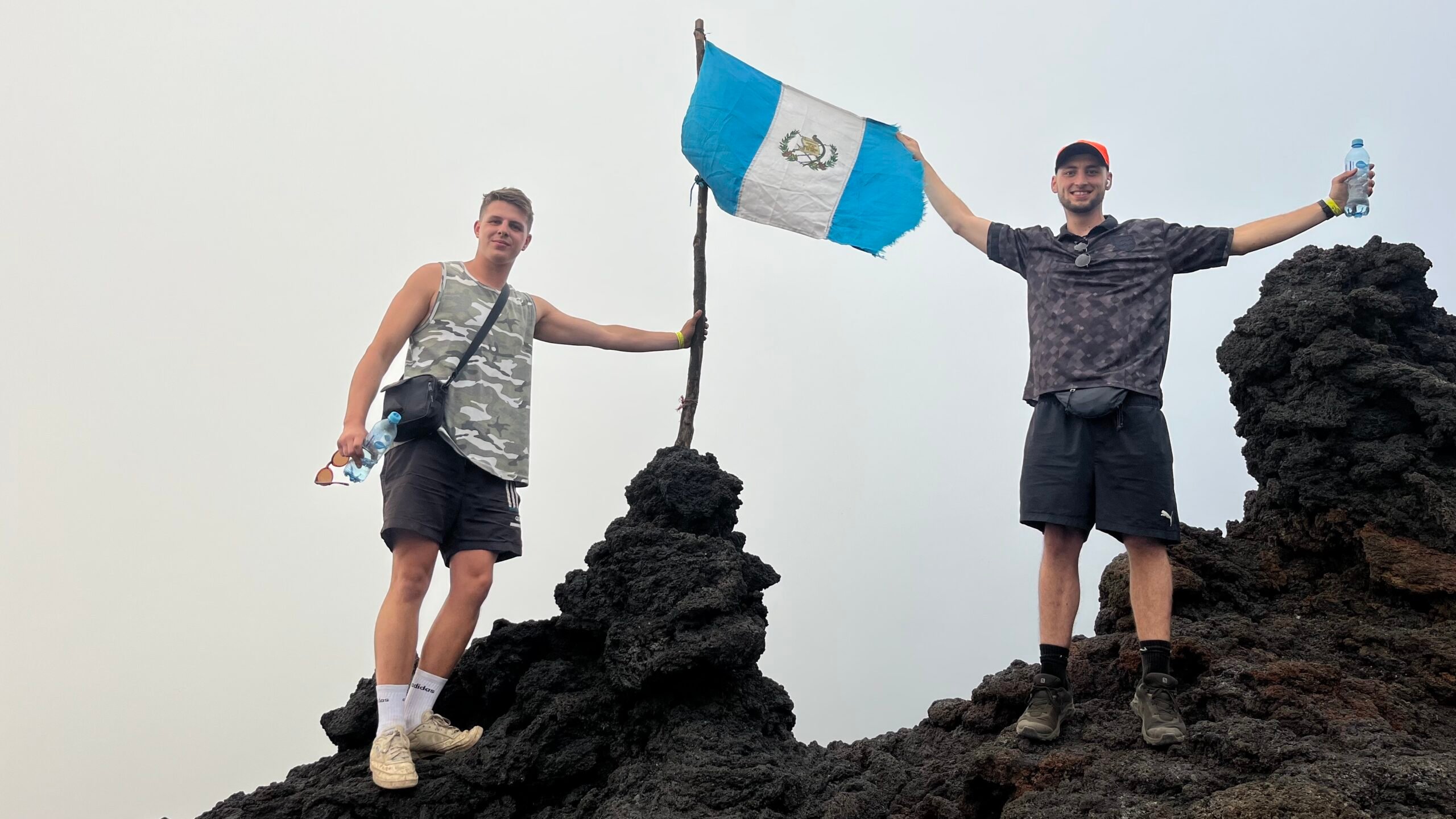 Man (Joe) up Pacaya Volcano in Guatemala