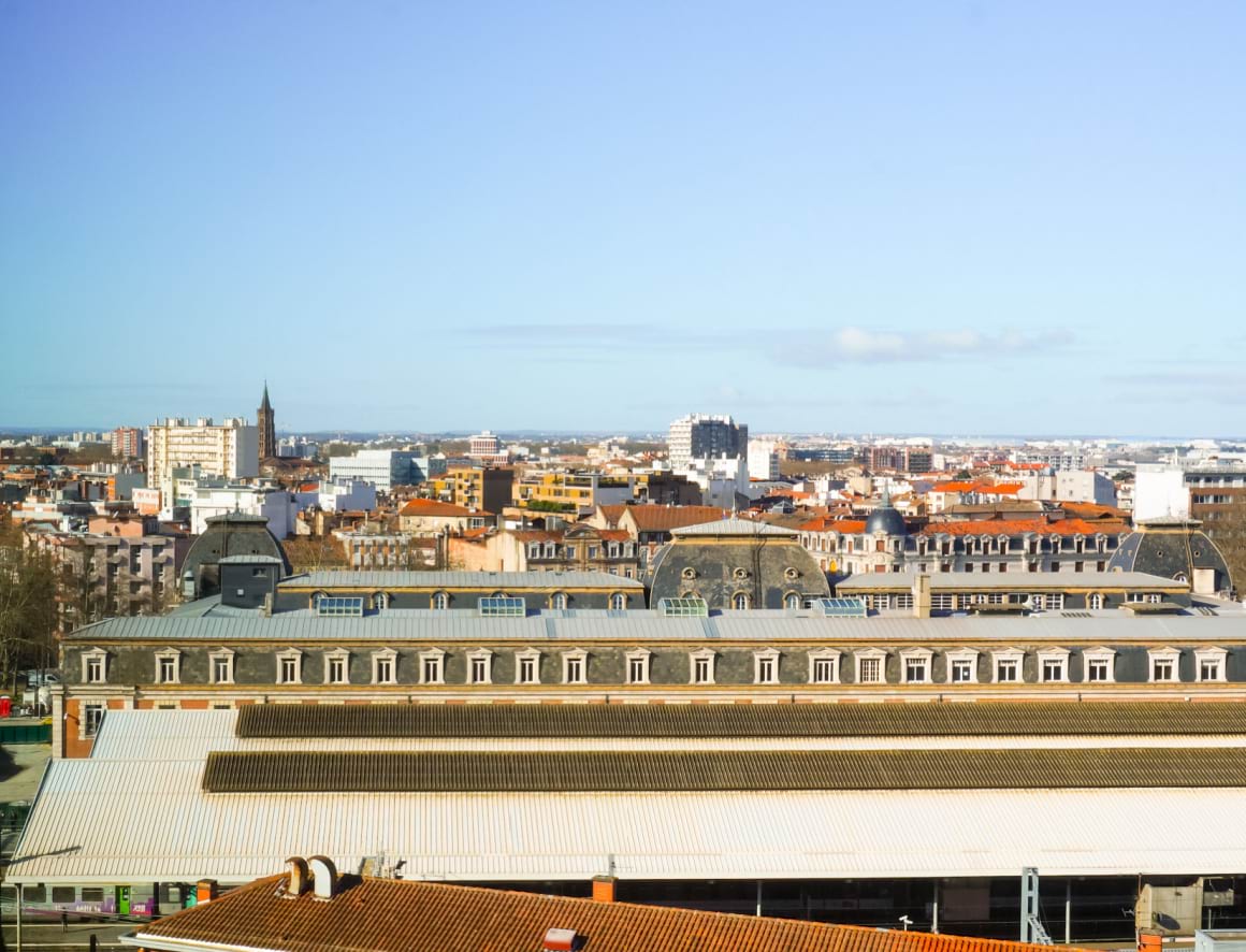 cityscape of the Matabiau District, Toulouse