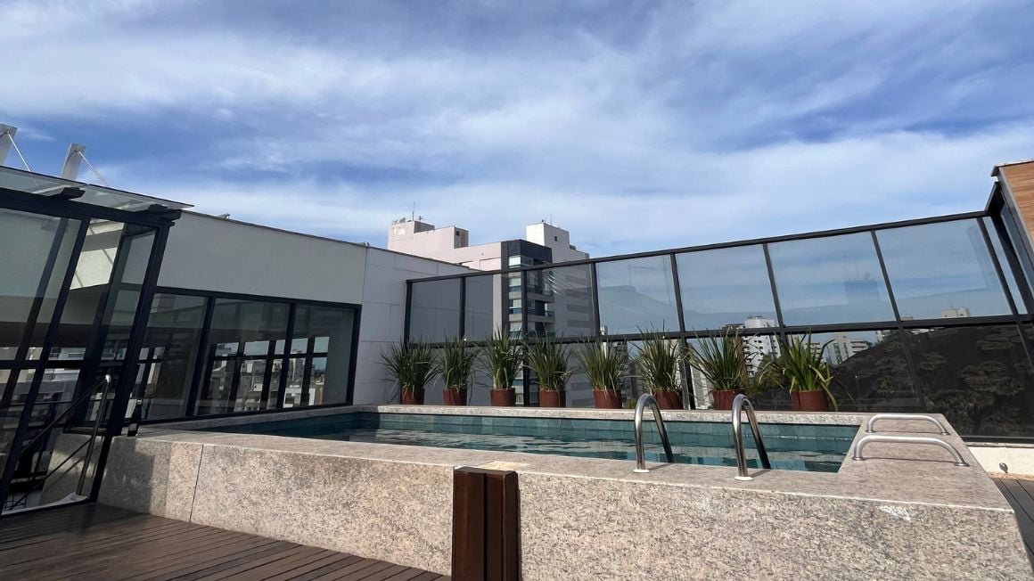 rooftop pool at a condominium house in vitoria, brasil