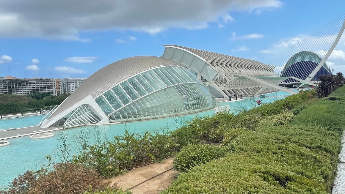 The city of science and arts in Valencia