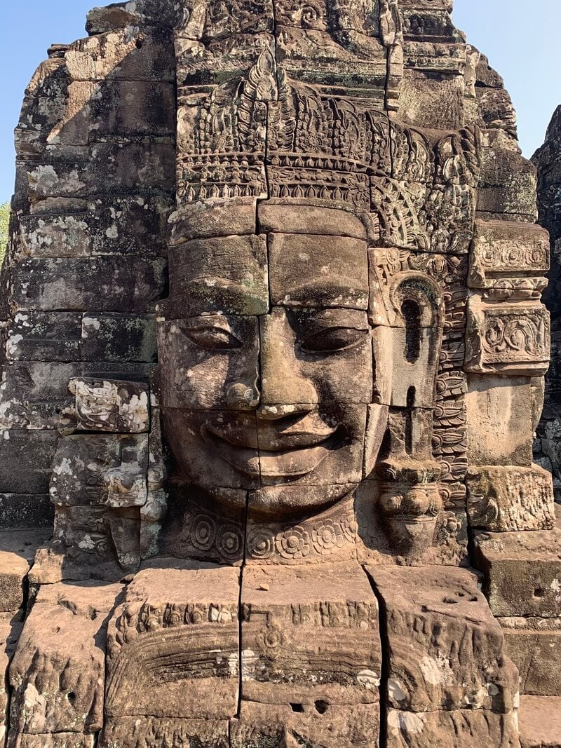 Angkor Wat Temple Face Khmer