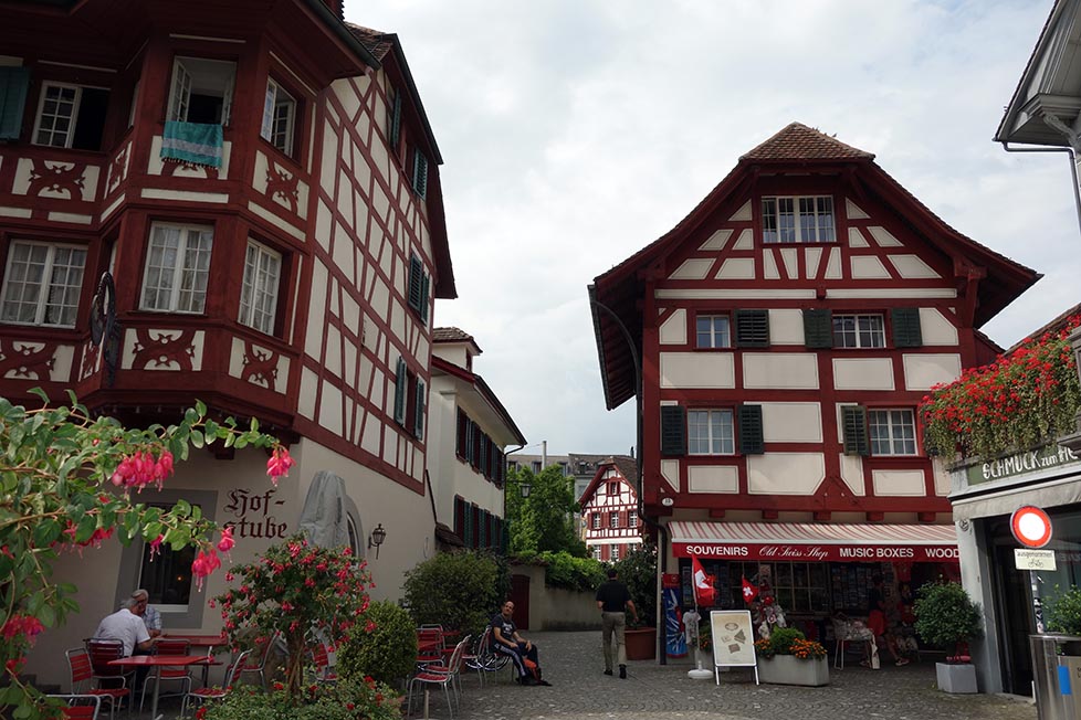 Alpine architecture in Lucerne, Switzerland