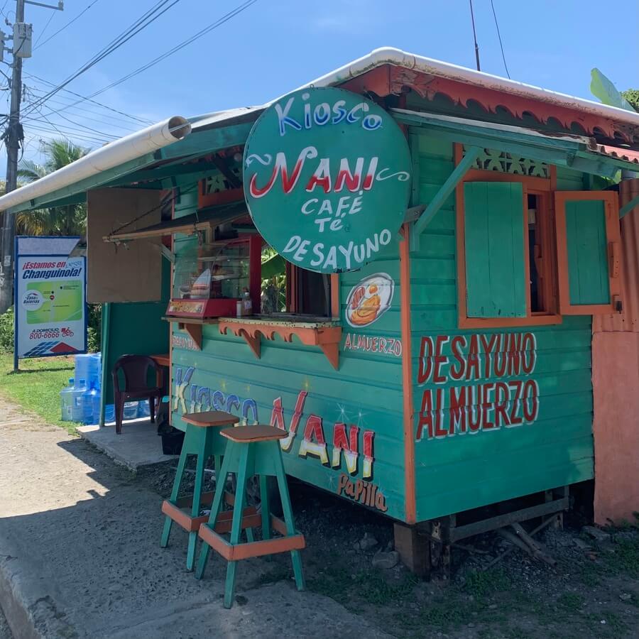 Street food stall in Bocas Del Toro Panama
