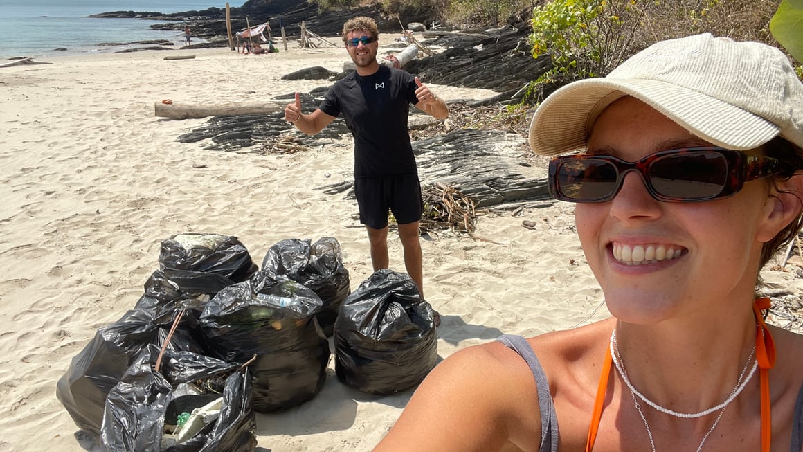 beach clean up in thailand