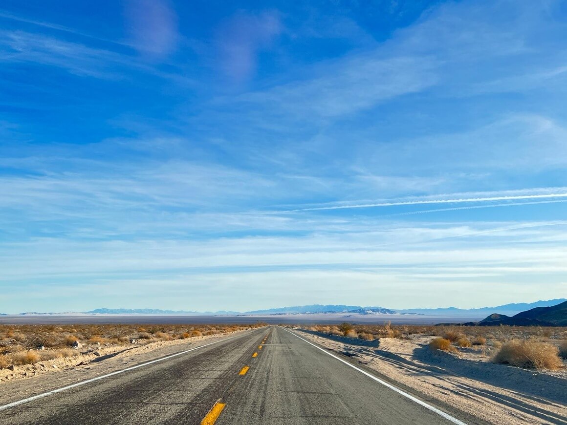 usa california national park open road desert