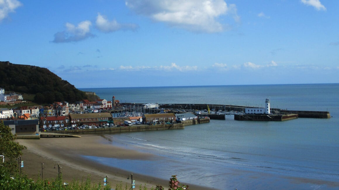 Scarborough is a town on the North Sea coast of North Yorkshire, England