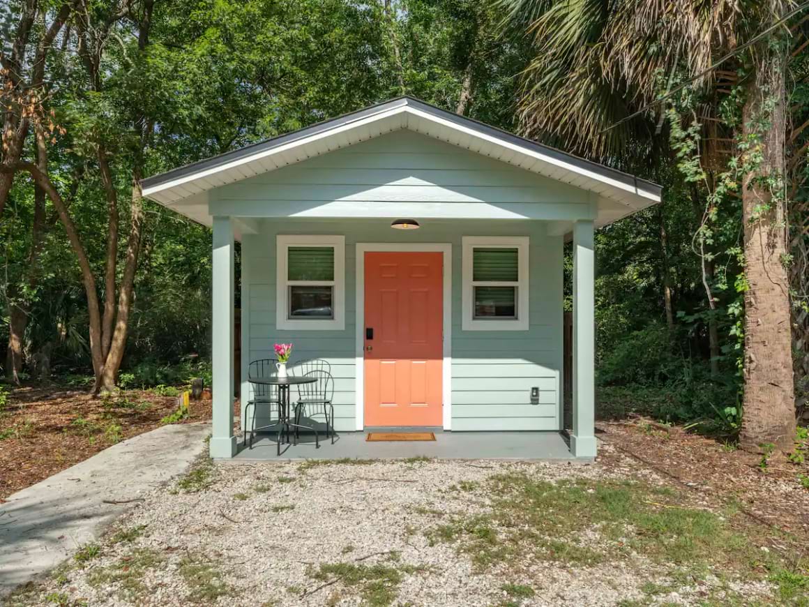 Beach-Chic Tiny Home with Private Backyard St Augustine