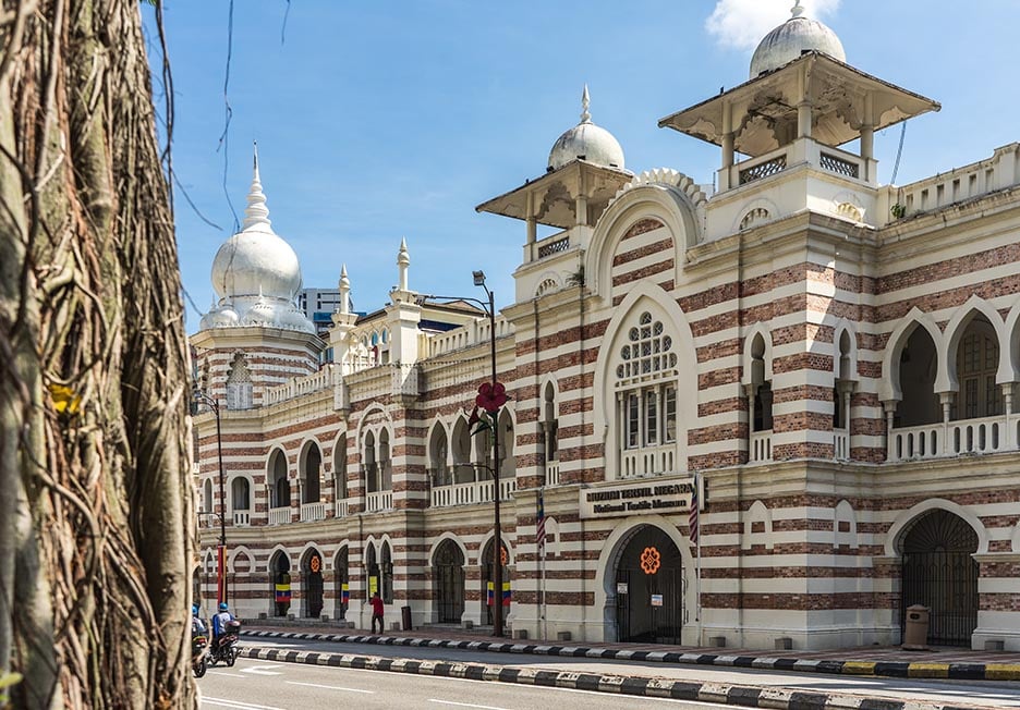 Beautiful old building in Kuala Lumpur, Malaysia