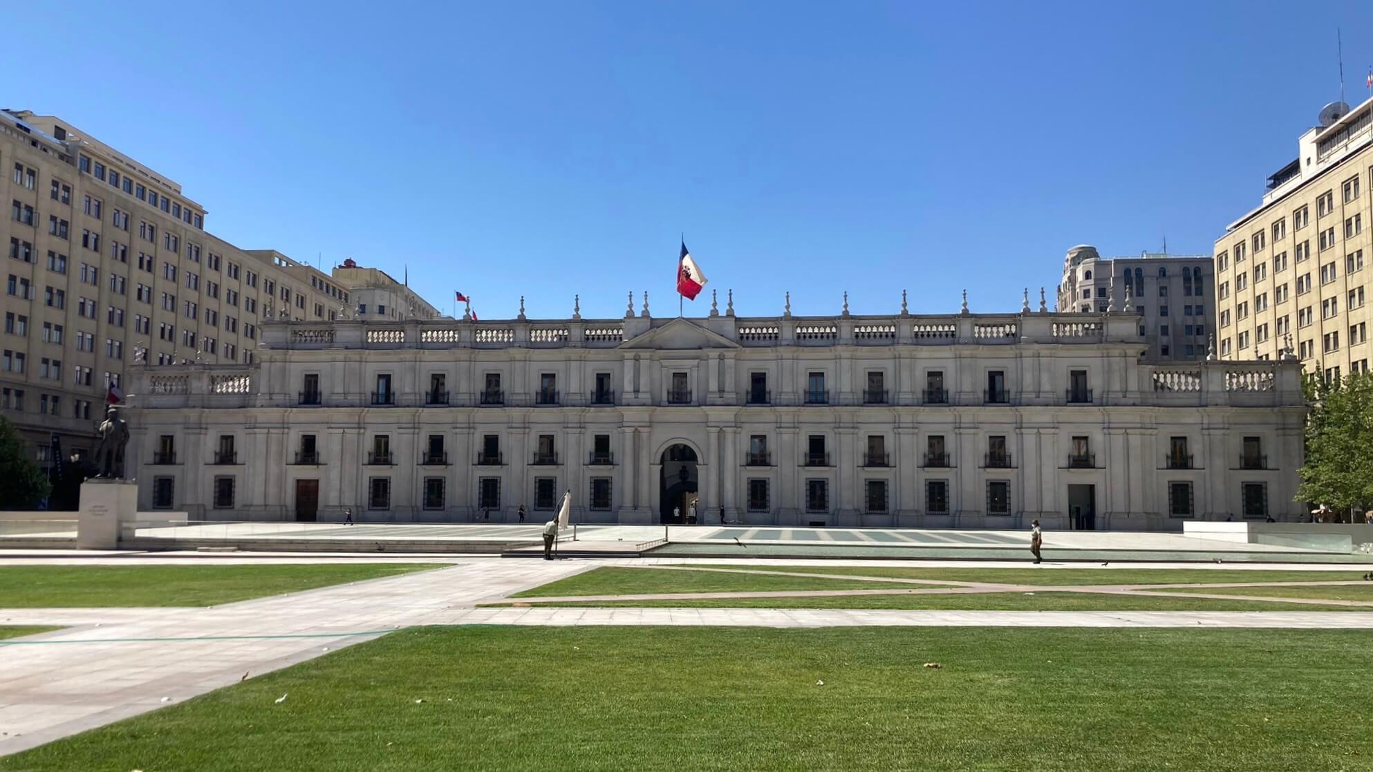 Santiago, Chile La Moneda Palace Government Building