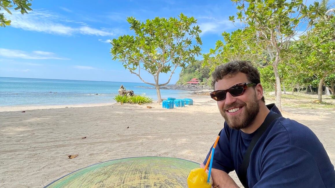 harvey at the beach in thailand