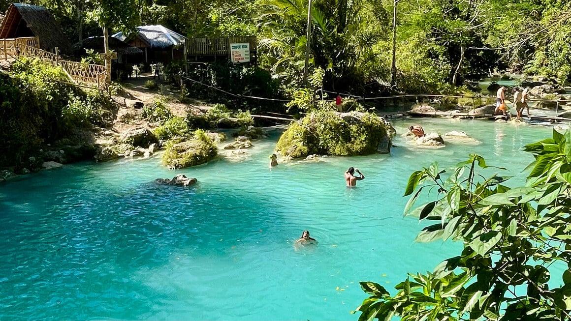 Cambugahay Falls in Siquijor, Philippines