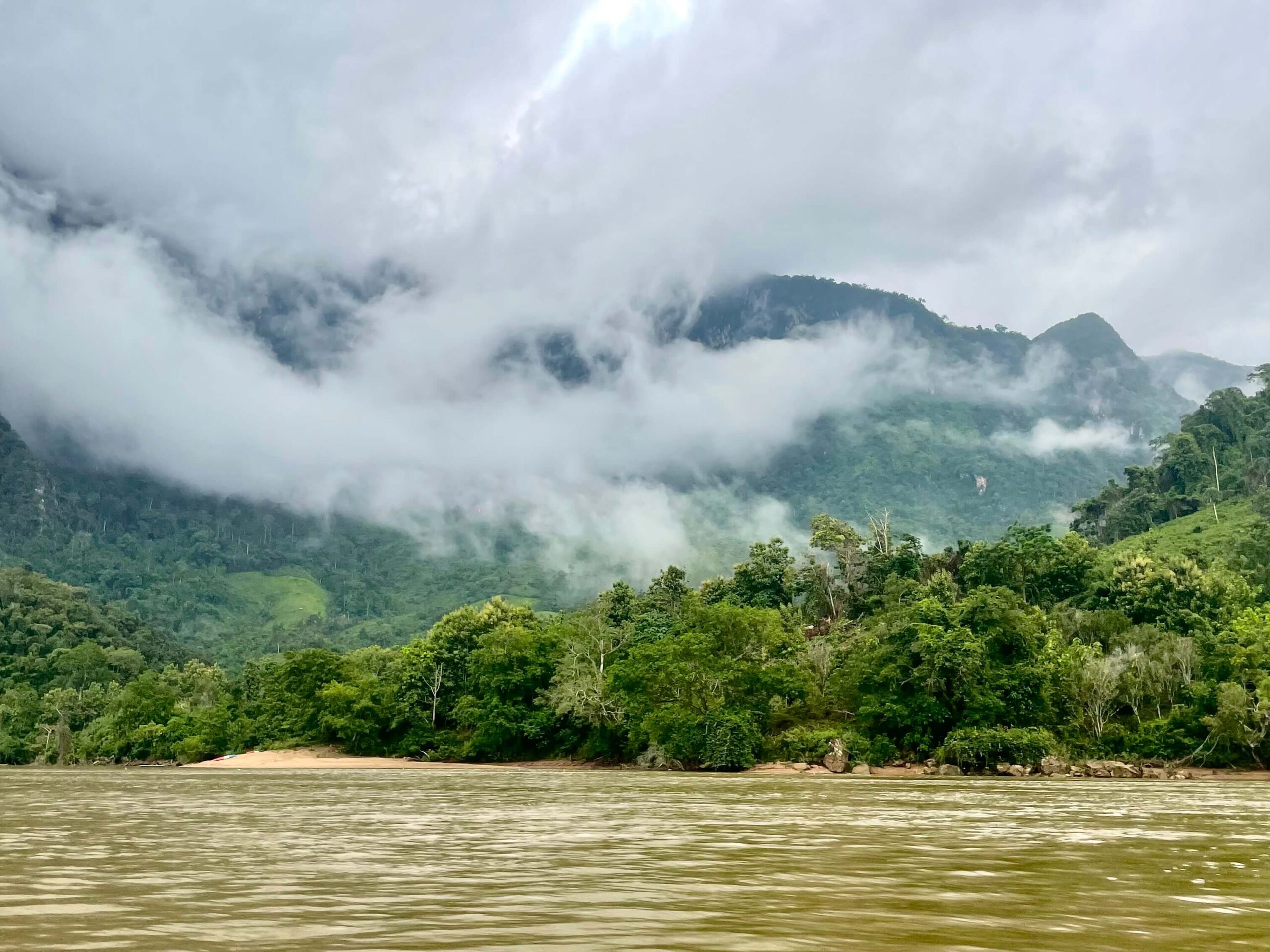 the misty mekong river, laos