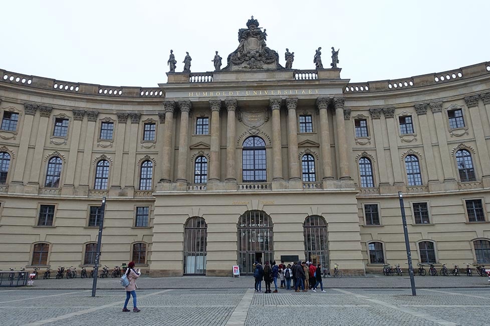 An ornate university building in Berlin