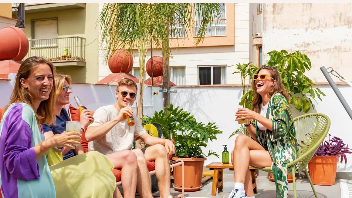 The Urban Jungle Rooftop Hostel Malaga Spain
