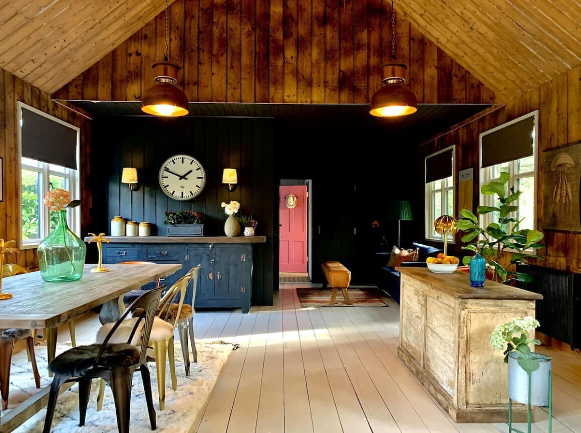Eclectic Interior Designed Timber Cabin in The Cotswolds