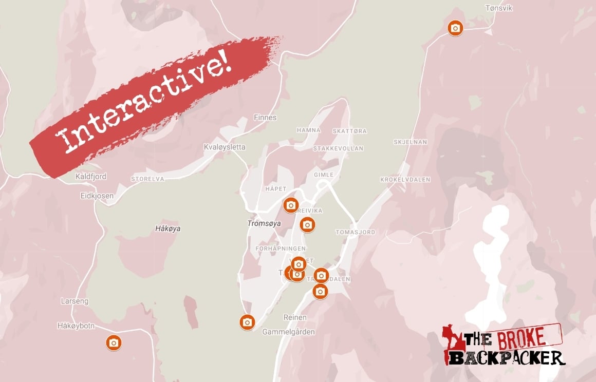things to do in tromso map