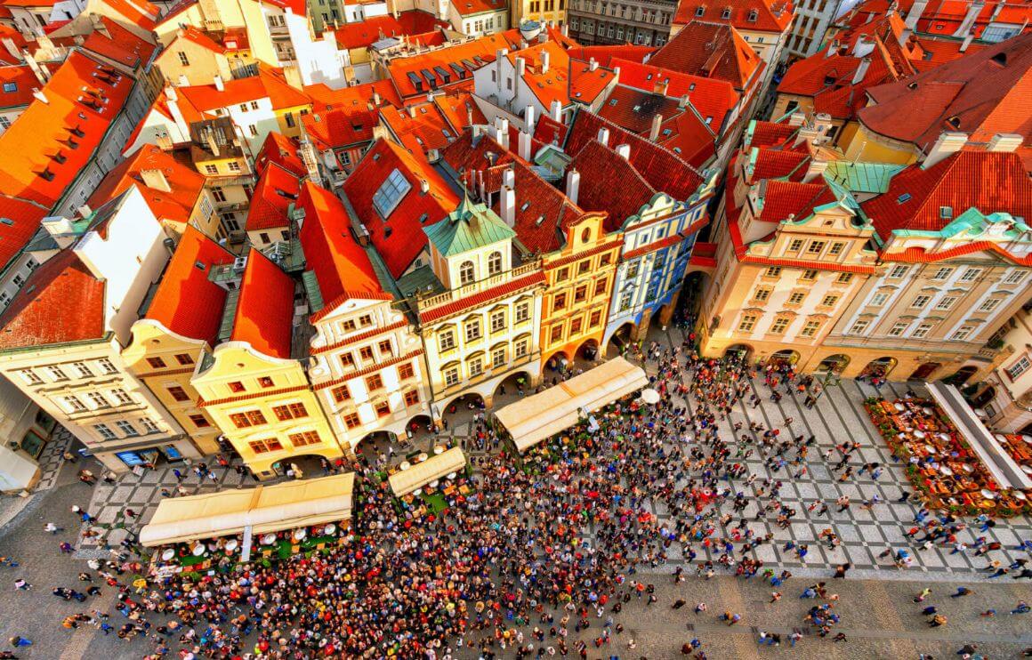 Prague old town square