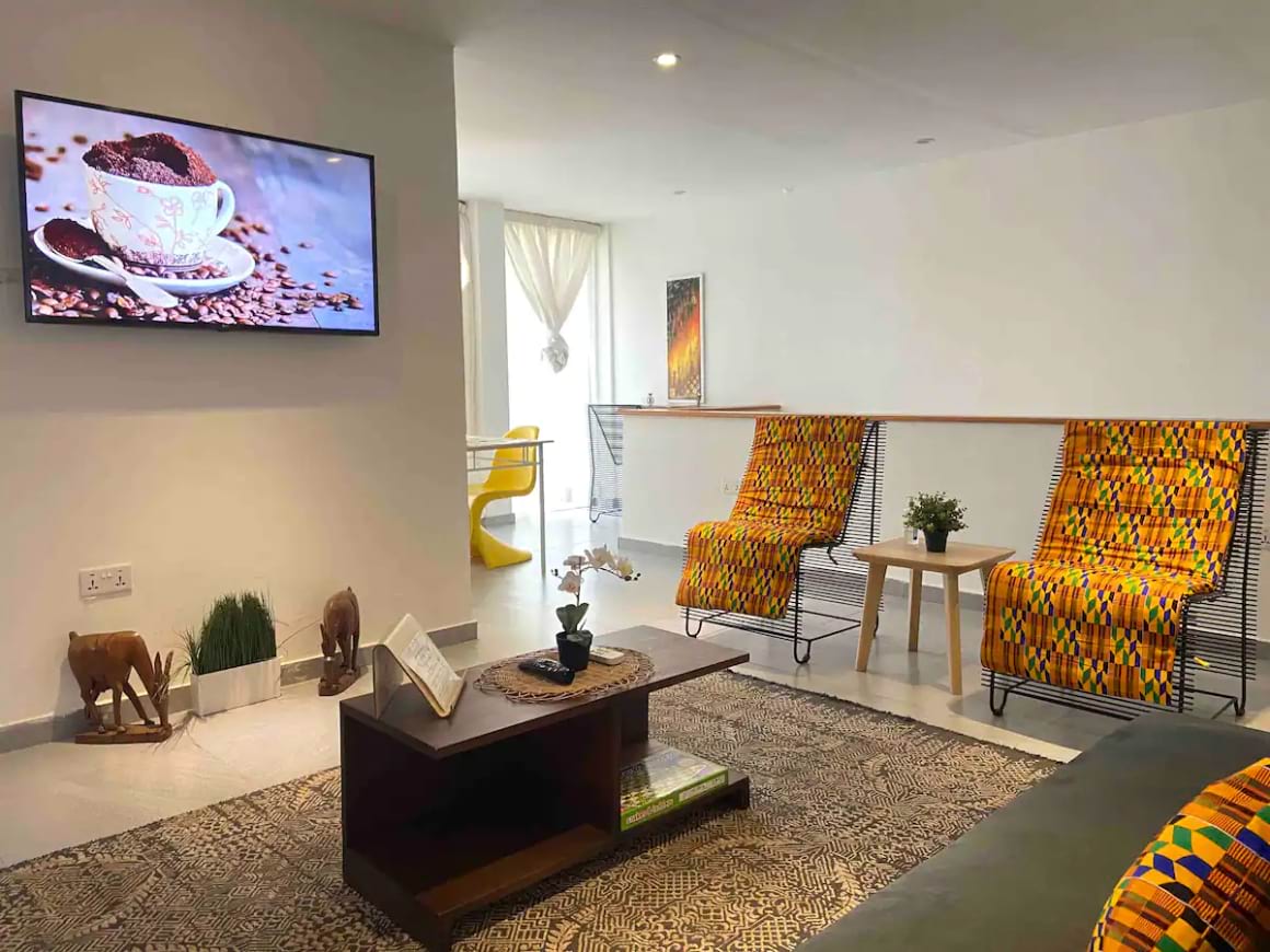 bright and spacious two bed apartment with roof terrace ghana