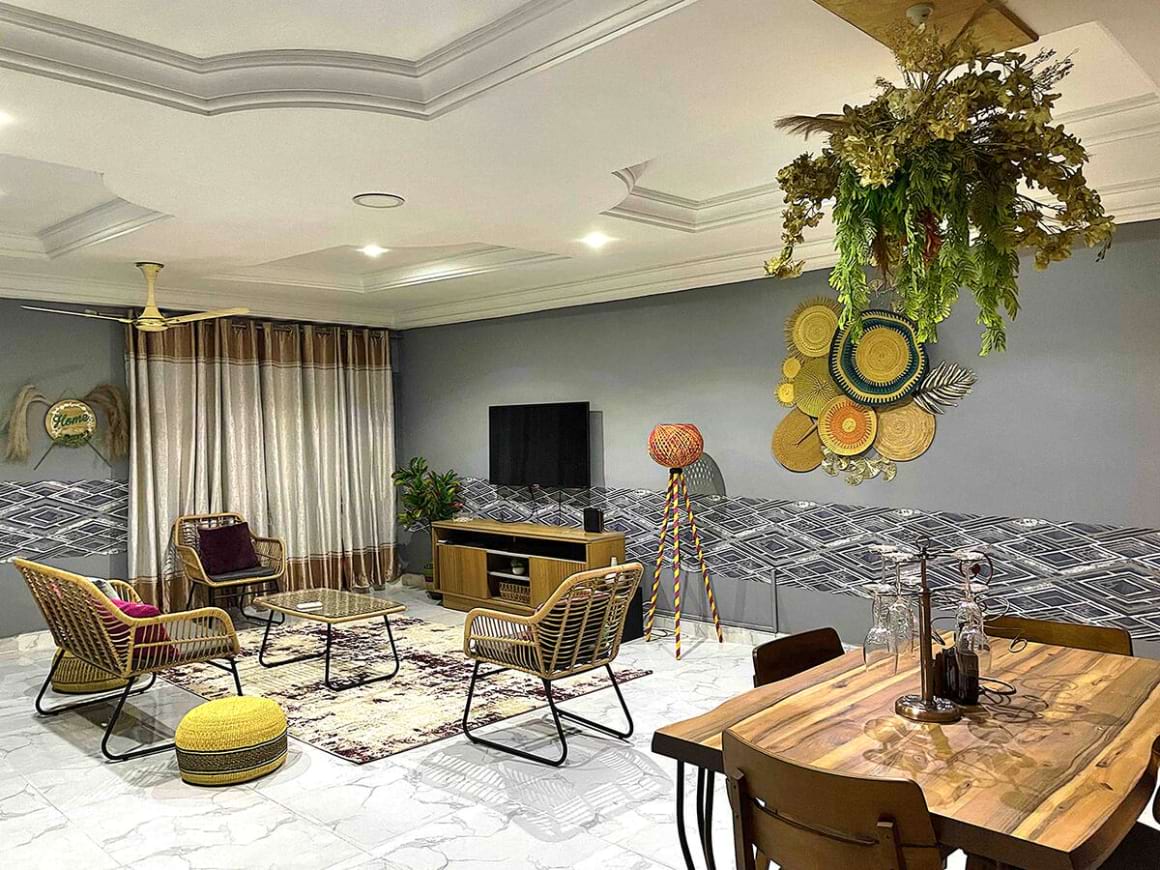two bed home with modern african interiors ghana