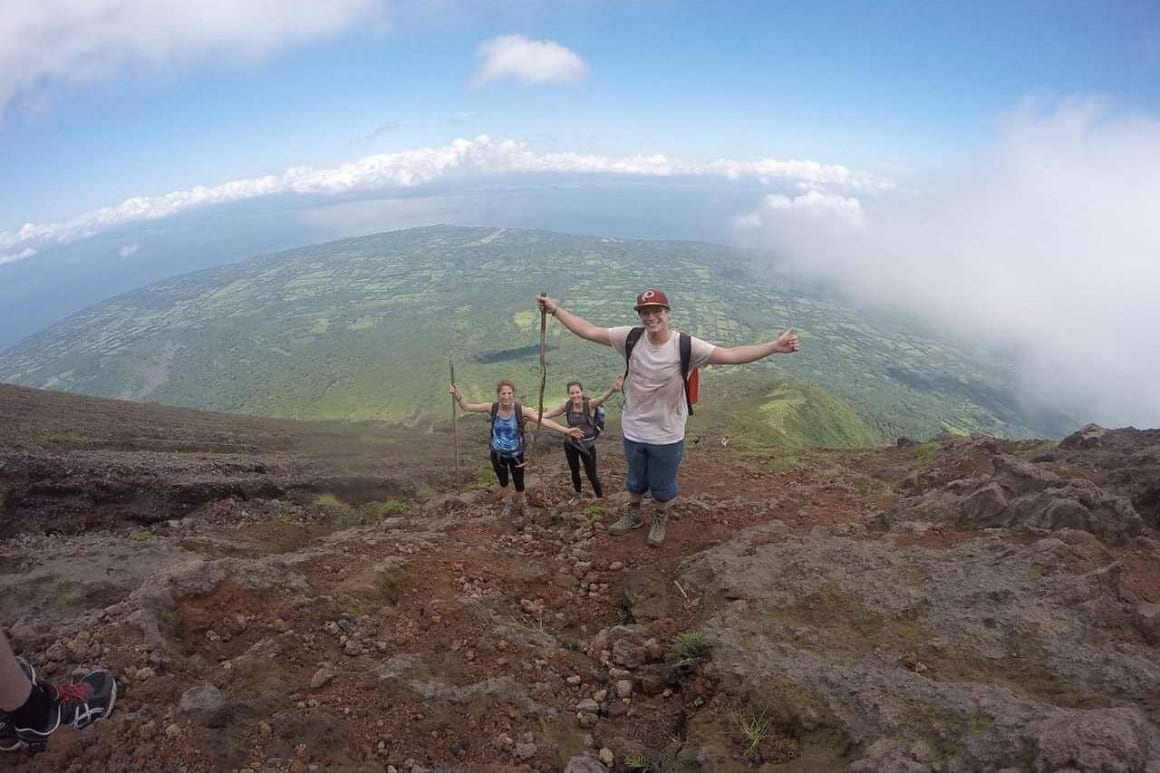 climbing the concepcion volcano in ometepe