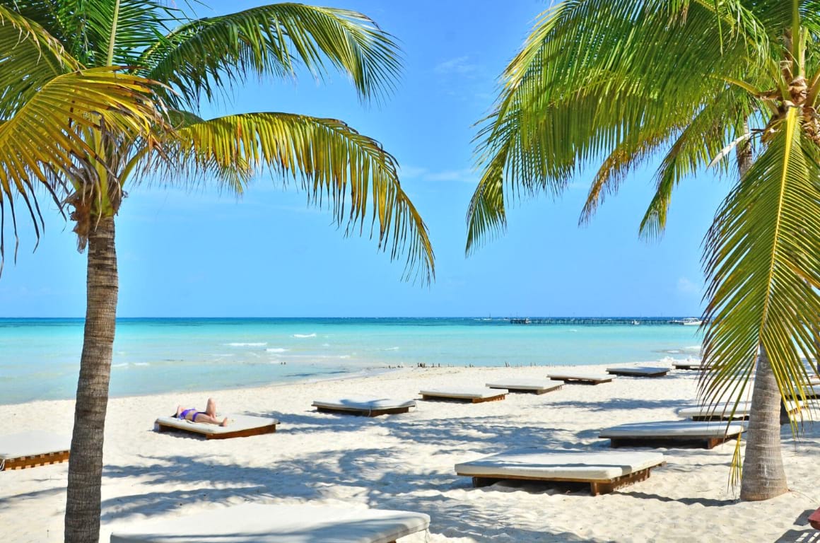 mexico isla mujeres caribbean beach