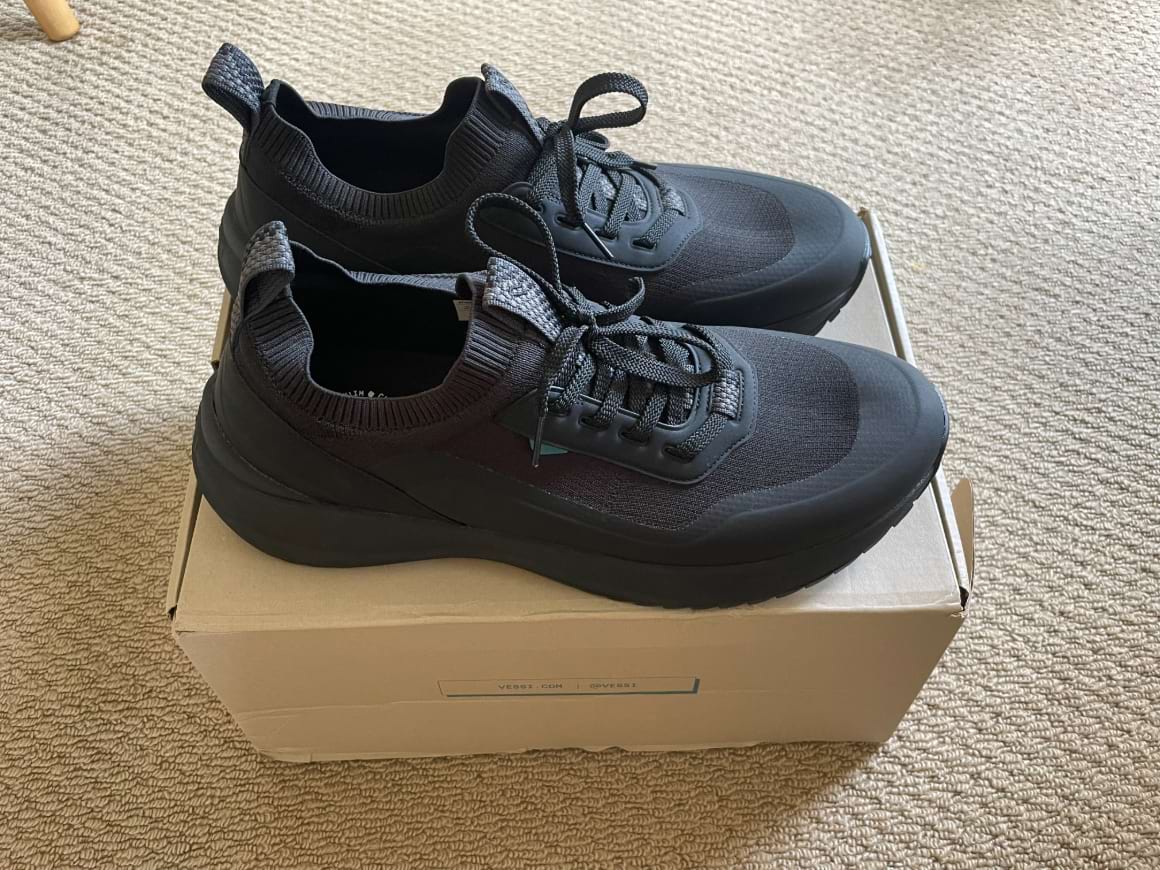 Vessi Footwear Stromburst low top box trainers waterproof shoes