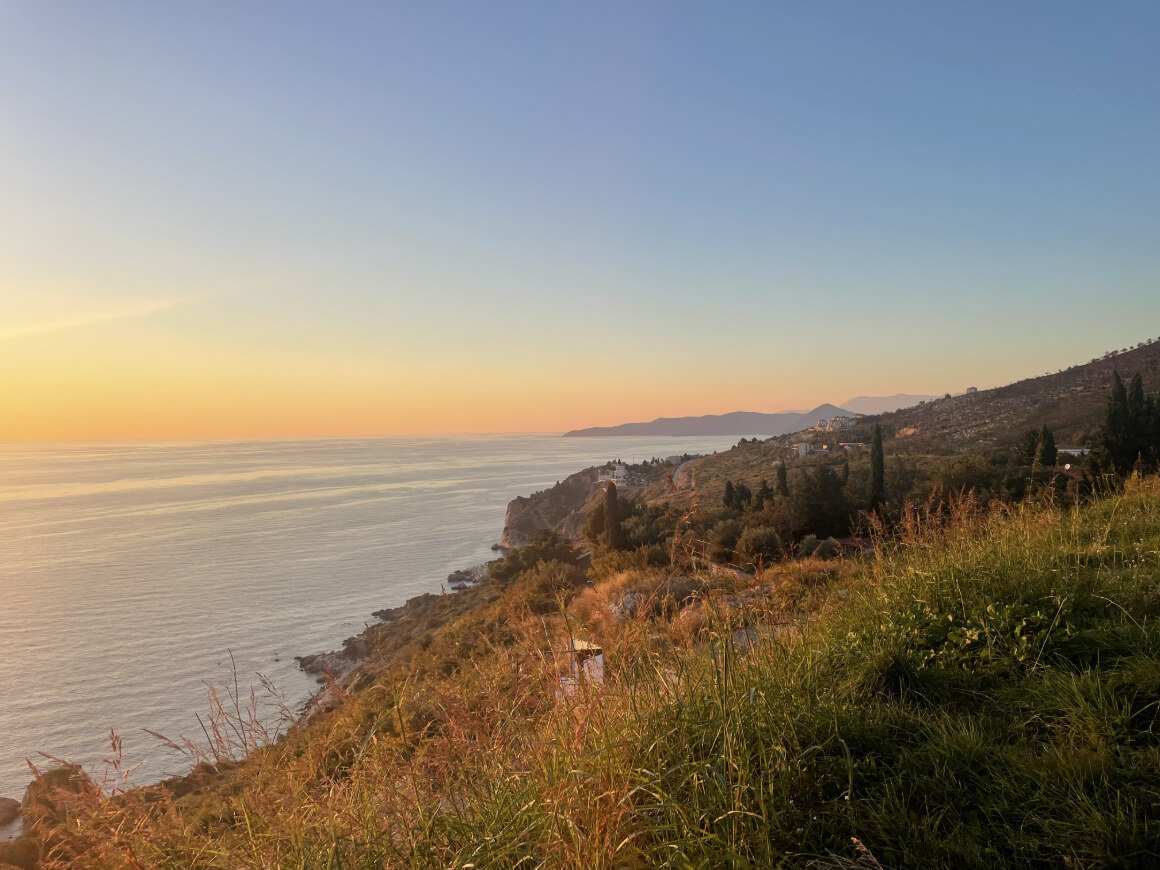 Budva Coastline Sunset