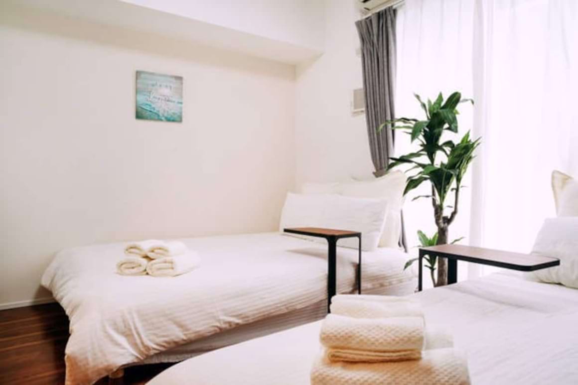 modern two bed condo with full kitchen nagoya