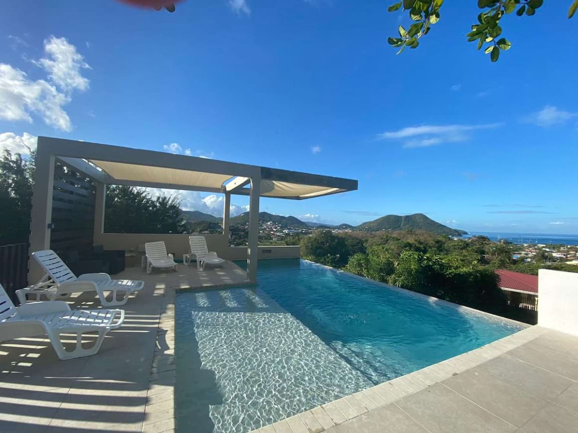 ocean view apartment with pool st lucia
