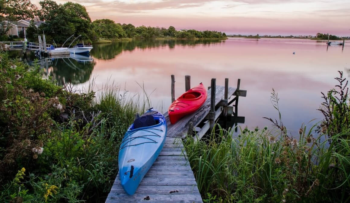 canoe trip through the Krutyn River in Masurian Lake District