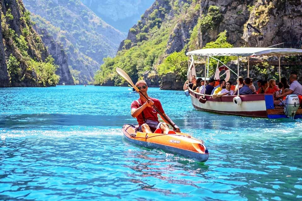 skopje matka canyon and millennium cross