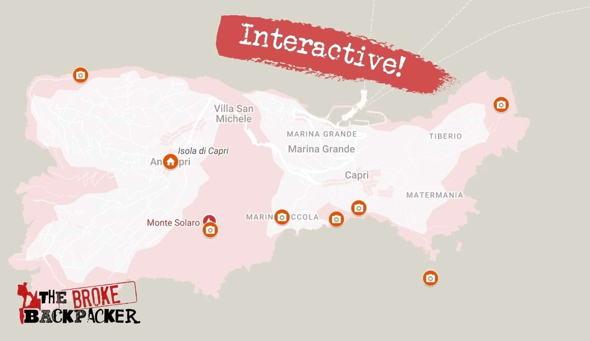 things to do in capri map