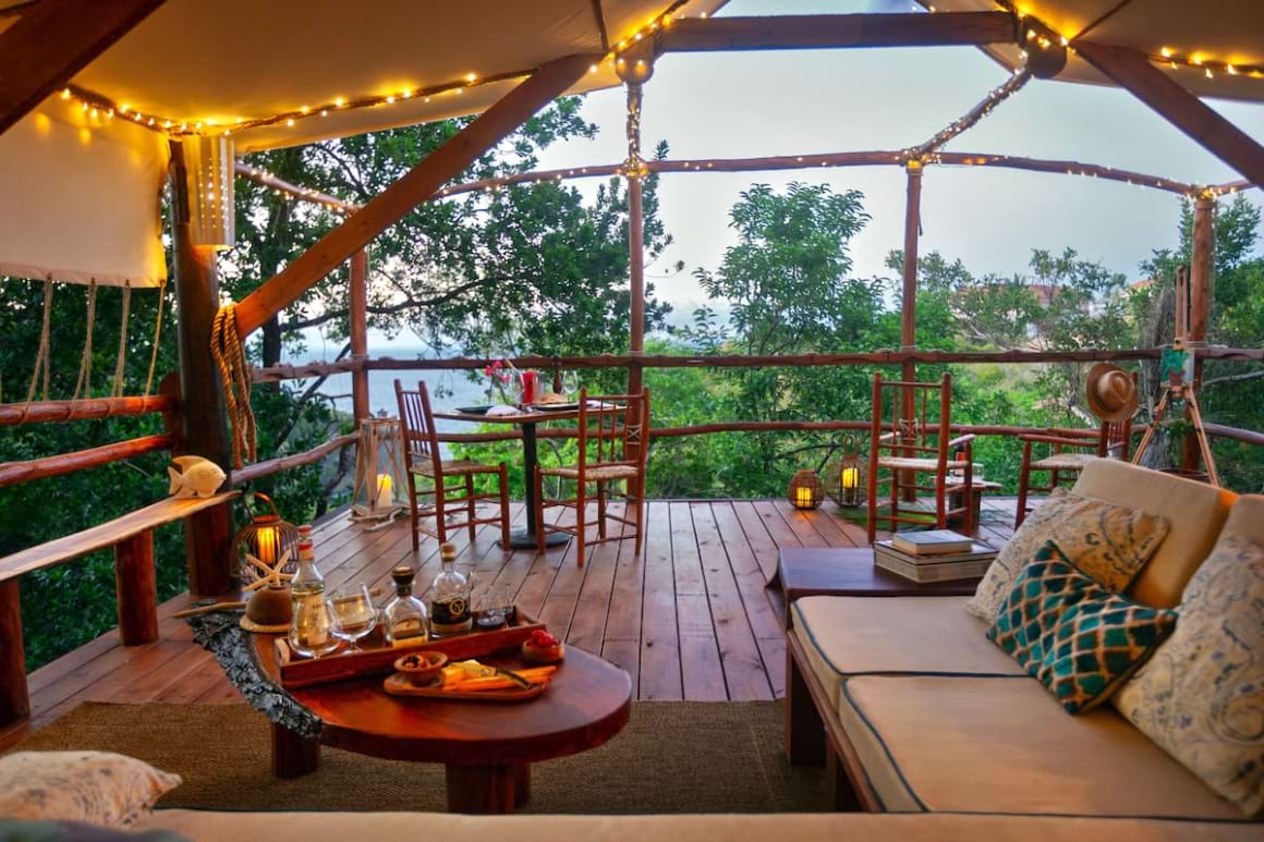 treehouse glamping suite with jungle view st lucia