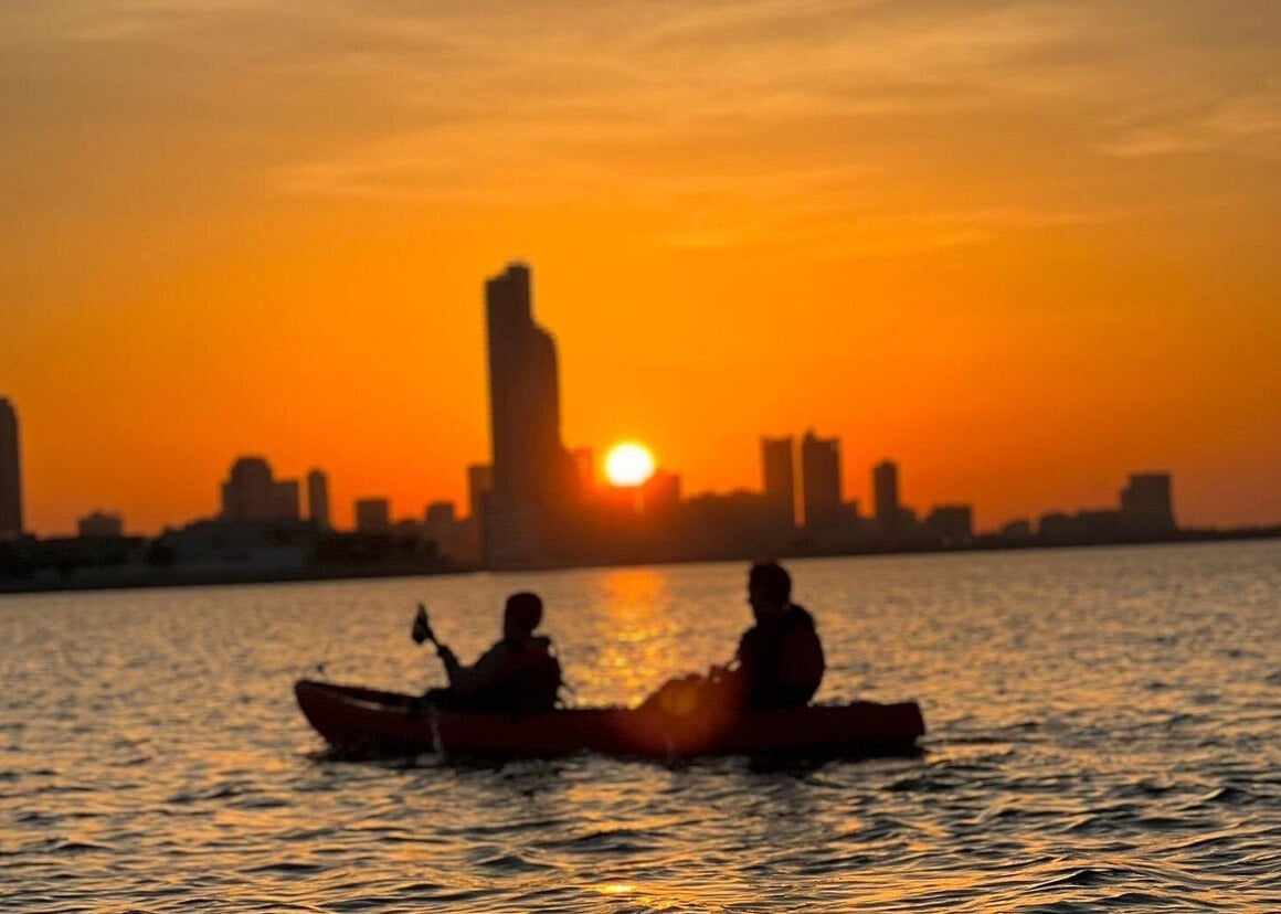 Kayak in the Bahrain Bay