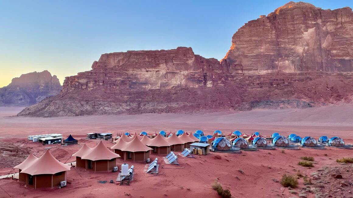 jordan wadi rum deserts tents and mountains