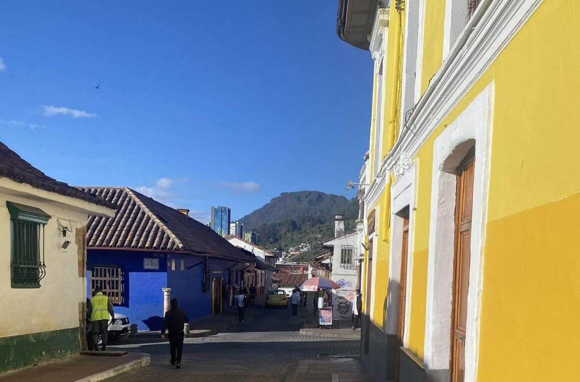 la candelaria streets in bogota, colombia