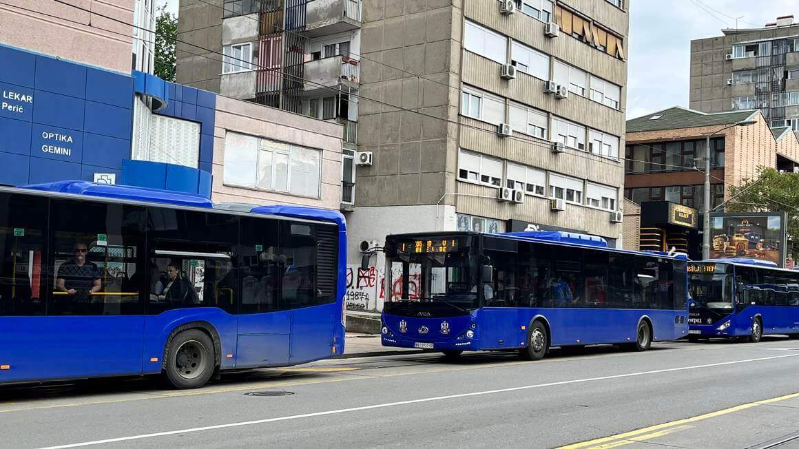 Public buses in Belgrade