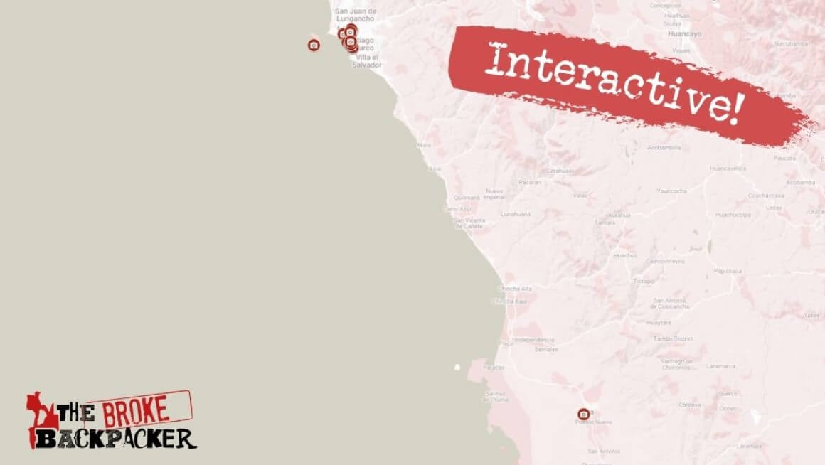 Things to Do in Lima Map