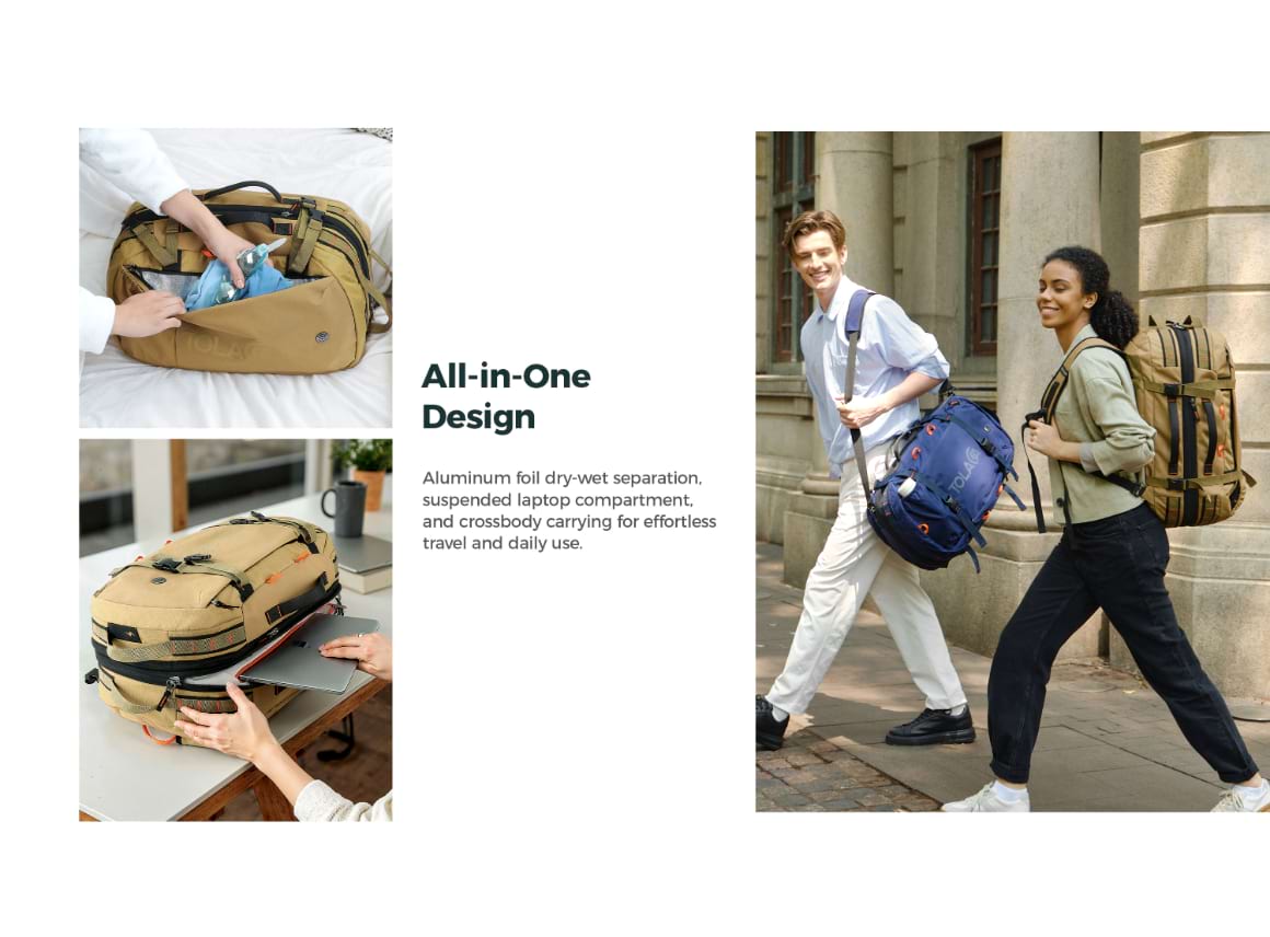 tolaccea travel backpack