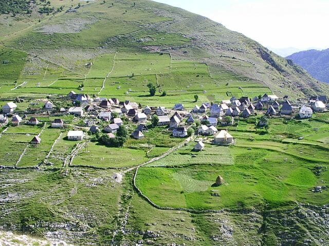 small village in Lukomir, Bosnia