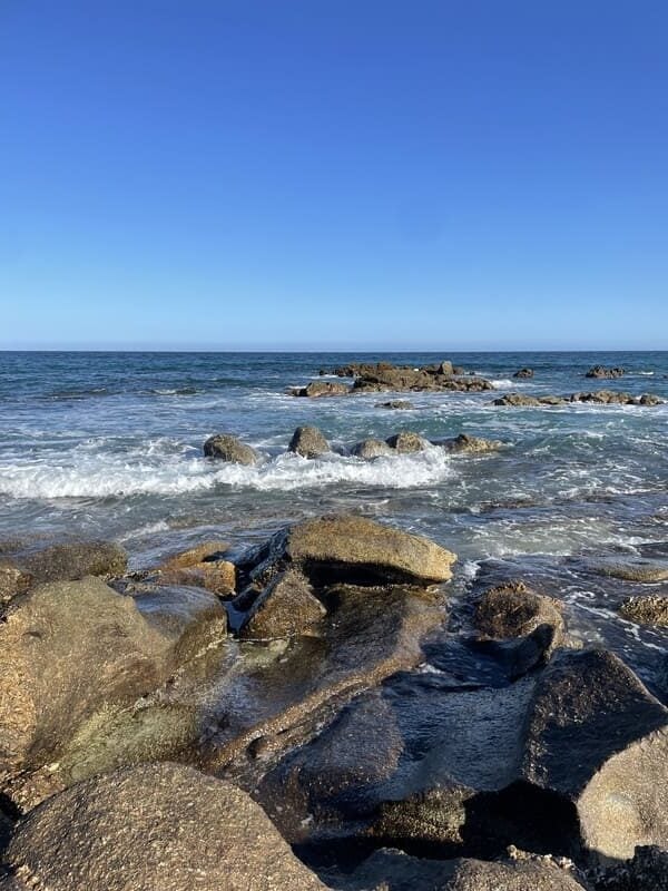 mexico baja ocean rocks waves