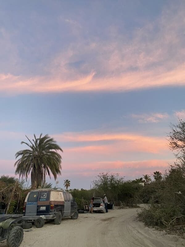 Mexico Baja sunset desert