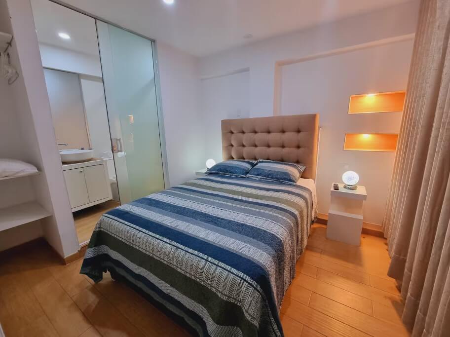 Modern apartment with mountai