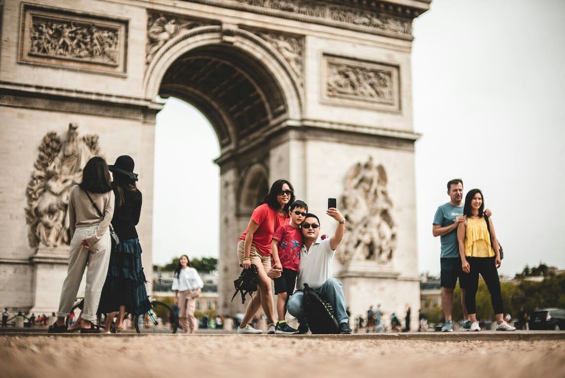 family during daytime paris
